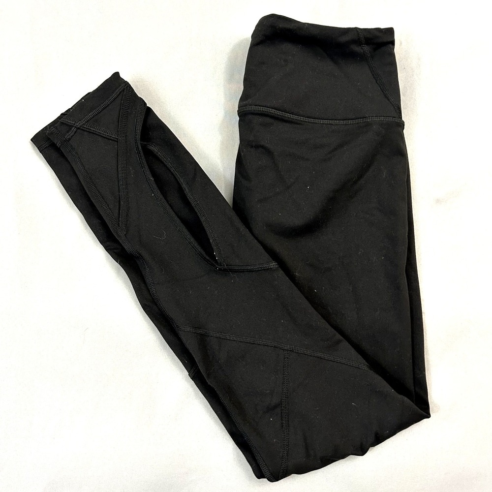 Victoria's Secret Sport Womens Sz XS Knockout Tight Black Mesh Leggings Gym Yoga